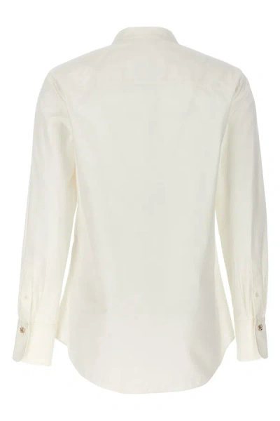Shop Chloé Women Knot Button Shirt In White