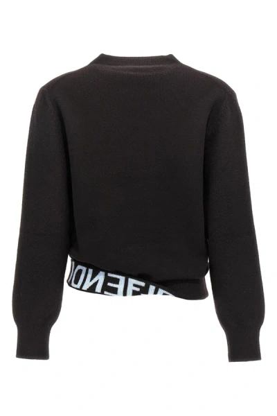 Shop Fendi Women ' Mirror' Sweater In Brown