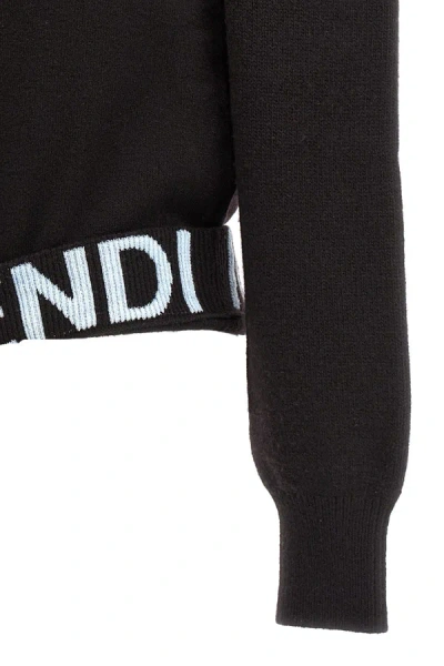 Shop Fendi Women ' Mirror' Sweater In Brown