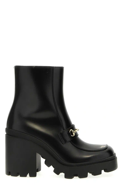 Shop Gucci Women 'trip' Ankle Boots In Black