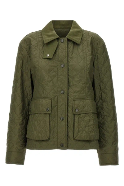 Shop Moncler Women 'galene' Down Jacket In Green