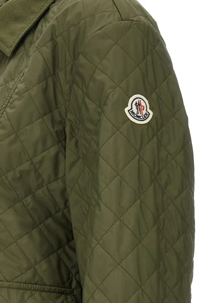 Shop Moncler Women 'galene' Down Jacket In Green