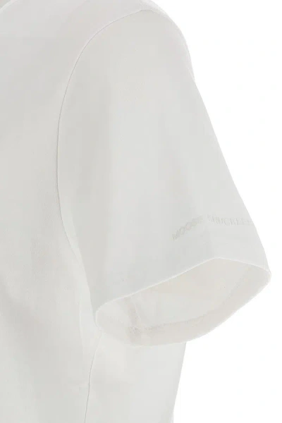 Shop Moose Knuckles Men 'satellite' T-shirt In White