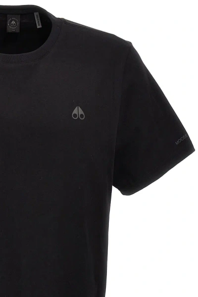 Shop Moose Knuckles Men 'satellite' T-shirt In Black