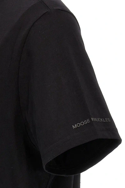 Shop Moose Knuckles Men 'satellite' T-shirt In Black