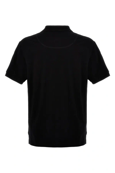 Shop Moose Knuckles Men Logo Polo Shirt In Black