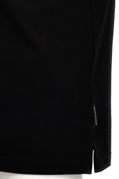 Shop Moose Knuckles Men Logo Polo Shirt In Black