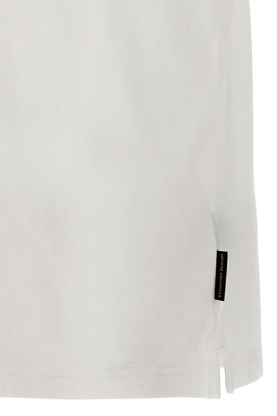 Shop Moose Knuckles Men Logo Polo Shirt In White