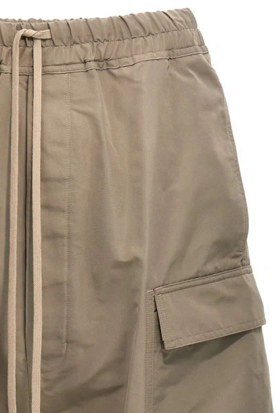 Shop Rick Owens Men 'cargo Pods' Bermuda Shorts In Cream