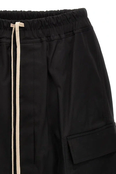 Shop Rick Owens Men 'cargo Pods' Bermuda Shorts In Black