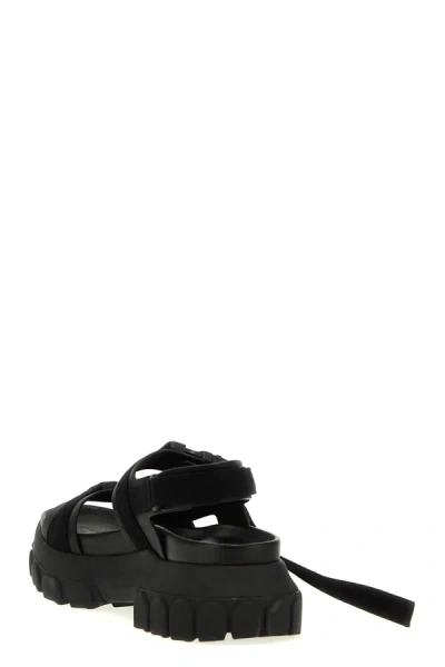 Shop Rick Owens Men 'tractor' Sandals In Black