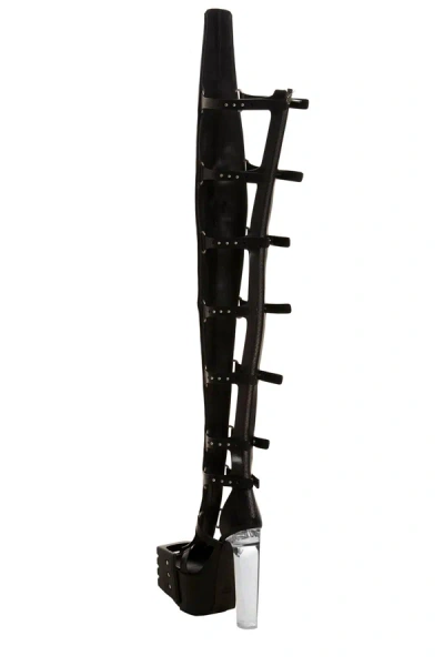 Shop Rick Owens Women 'high Sparta Waders' Boots In Black