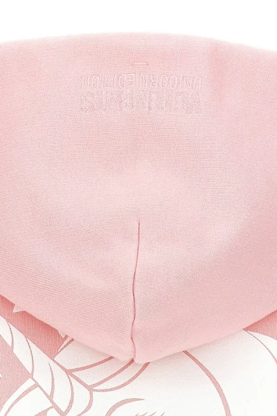 Shop Vetements Women 'unicorn' Cropped Hoodie In Pink