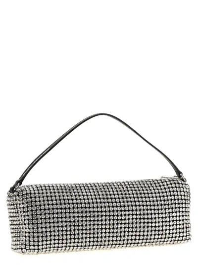 Shop Alexander Wang Top Handle Bags In Silver