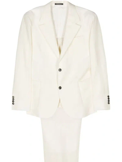 Shop Emporio Armani Suit Clothing In White
