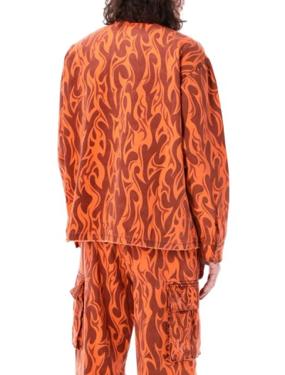 Erl Orange Flame Jacket In Orange Flame
