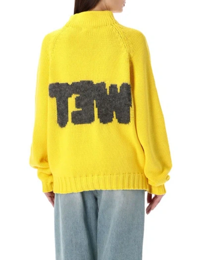Shop Erl Wet Sweater In Yellow
