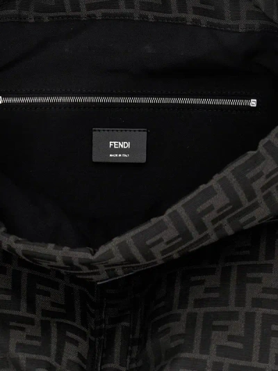 Shop Fendi 'strike Medium' Backpack In Black