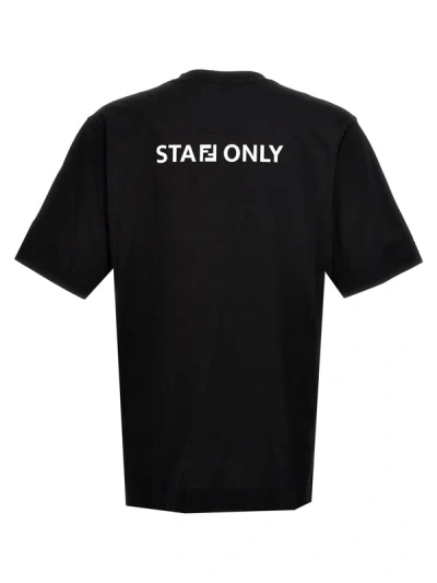Shop Fendi 'staff Only' T-shirt In Nero