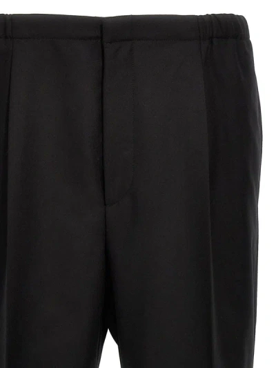 Shop Fendi Cool Wool Pants In Black