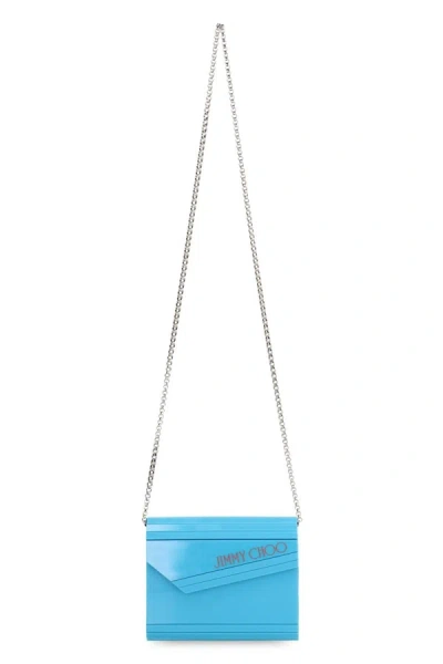 Shop Jimmy Choo Candy Clutch In Blue