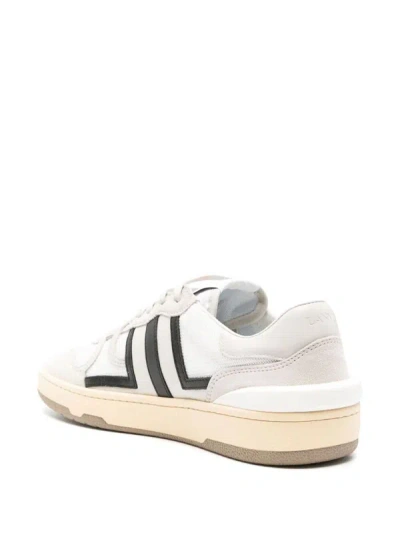 Shop Lanvin Clay Low Top Sneakers Shoes In Black