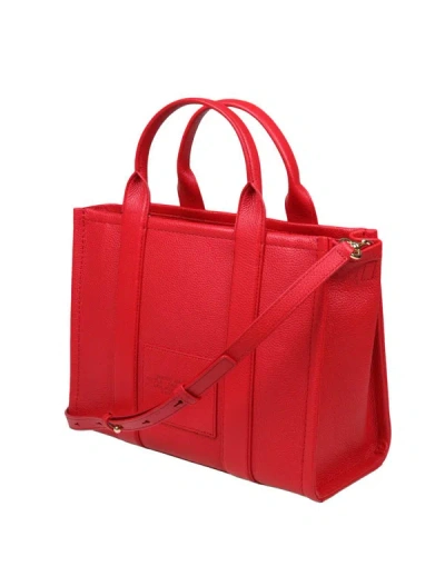 Shop Marc Jacobs Leather Handbag In True Red