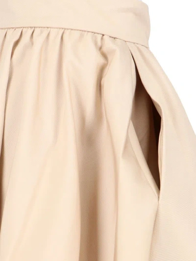Shop Patou Maxi Cotton Skirt Clothing In Beige