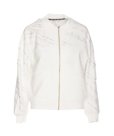 Shop Liu •jo Liu Jo Sweaters In Bianco