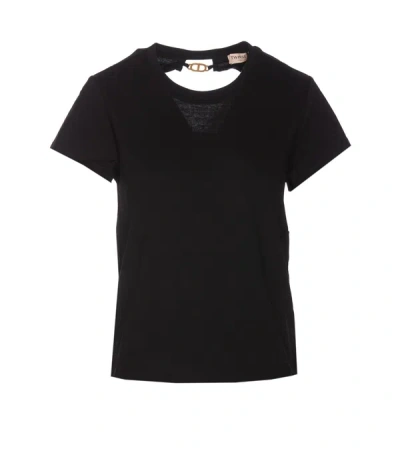 Shop Twinset Twin-set T-shirts And Polos In Black