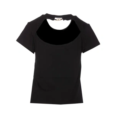 Shop Twinset Twin-set T-shirts And Polos In Black