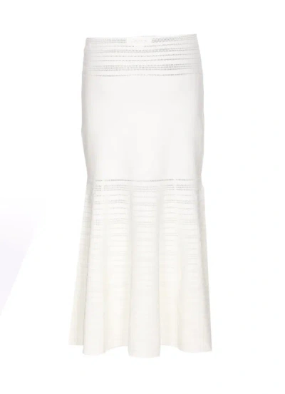 Shop Victoria Beckham Skirts In Bianco