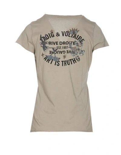 Shop Zadig & Voltaire T-shirts And Polos In Grey