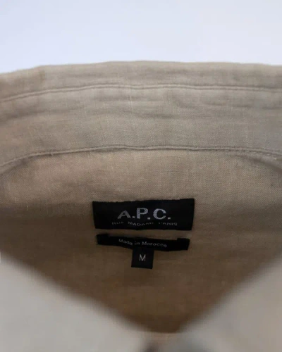 Shop Apc A.p.c. Shirt In Beige