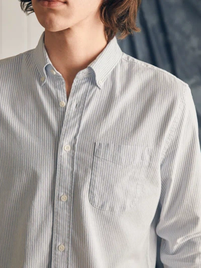 Faherty Supima Oxford Shirt In Classic Stripe
