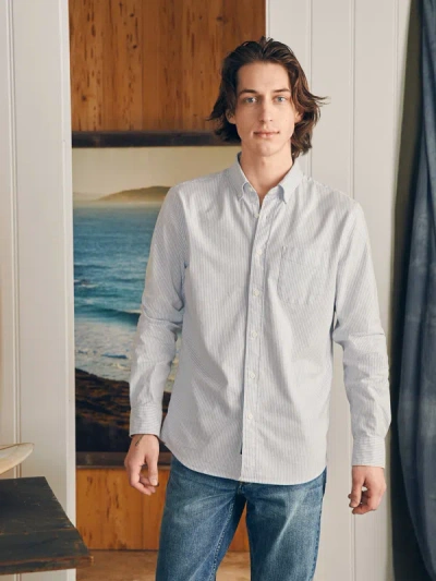 Faherty Supima Oxford Shirt In Classic Stripe