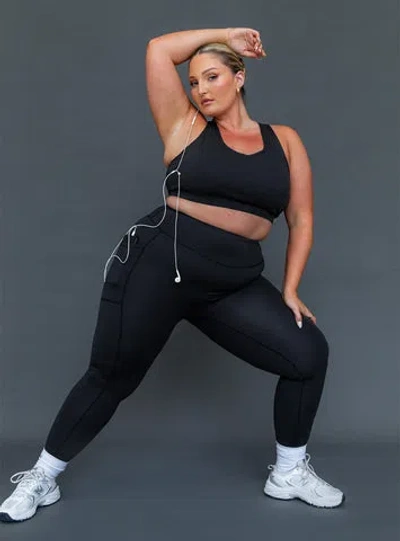 Shop Princess Polly Active Achieve Activewear Leggings In Black