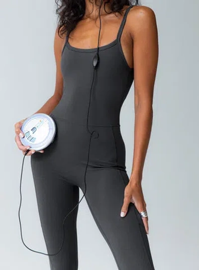 Shop Princess Polly Active Go Getter Activewear Jumpsuit In Grey