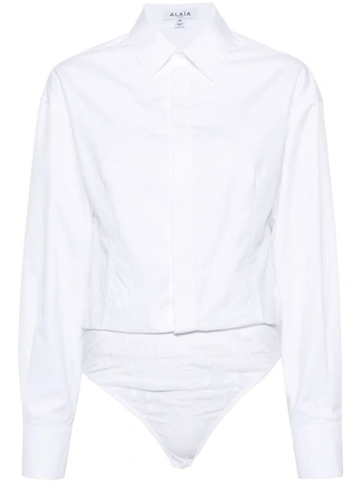 Shop Alaïa Alaia T-shirts & Tops In White