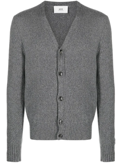 Shop Ami Alexandre Mattiussi Ami Paris Jerseys & Knitwear In Grey