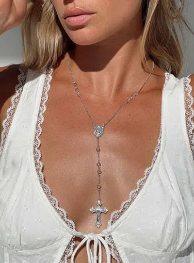 Shop Princess Polly Lower Impact Nosita Necklace In Silver