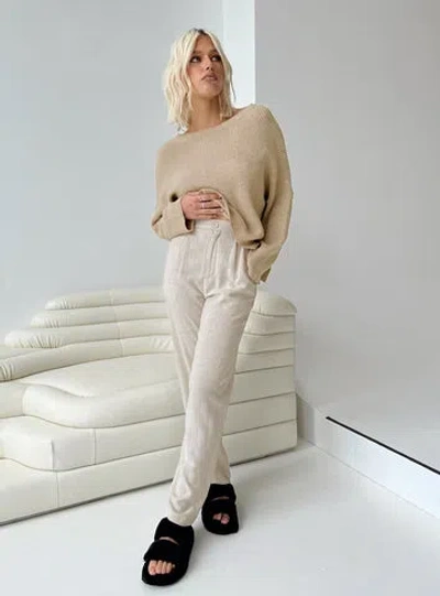 Shop Princess Polly O'mealy Pants In Beige