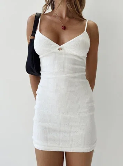 Shop Princess Polly Danner Mini Dress In White