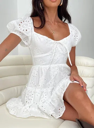 Shop Princess Polly Lavine Mini Dress In White
