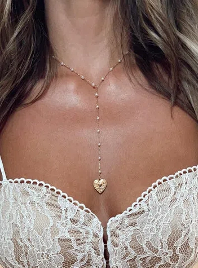 Shop Princess Polly Lower Impact Change Is Good Necklace In Gold
