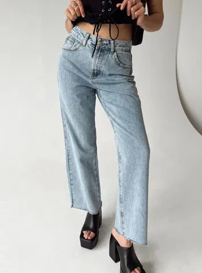 Shop Pp Dnm Kalinda Denim Jeans Petite In Blue