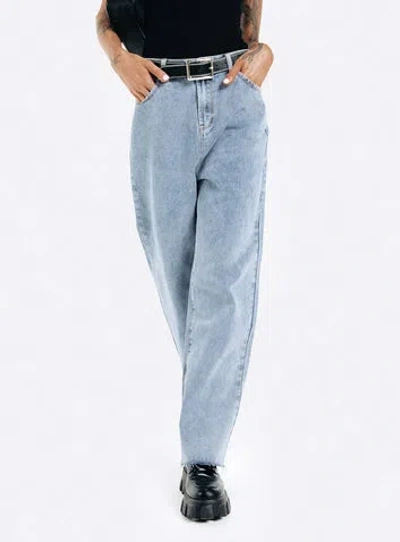 Shop Pp Dnm Kalinda Denim Jeans Tall In Blue