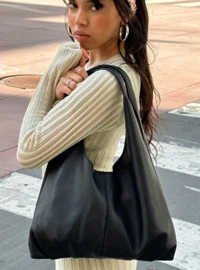 Shop Princess Polly Zenia Shoulder Bag In Black