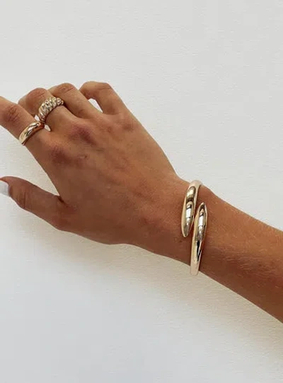 Shop Princess Polly Barberry Cuff In Gold