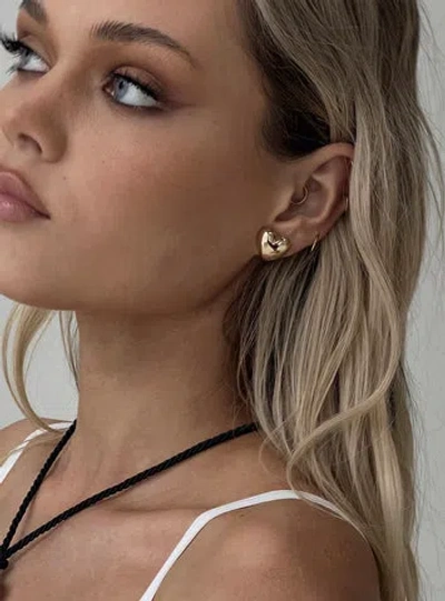 Shop Princess Polly Auril Earrings In Gold